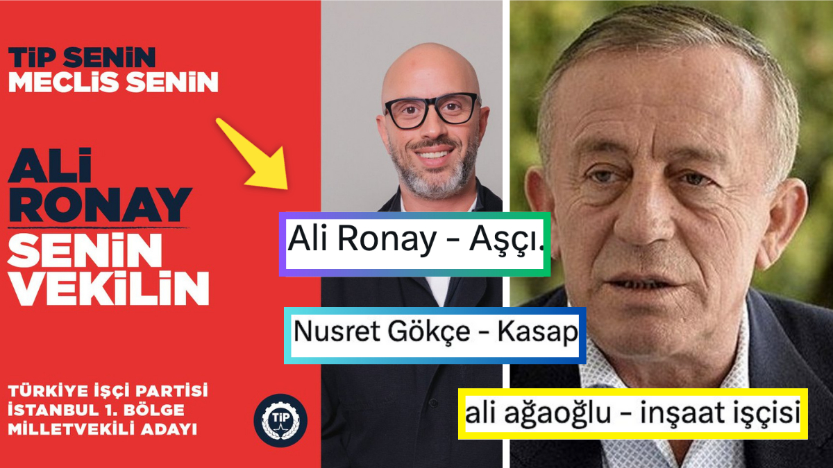 TİP'in 'Aşçı' Olarak Tanıttığı İstanbul 1. Bölge Milletvekili Adayı Ali Ronay Goygoycuların Lisanına Düştü!