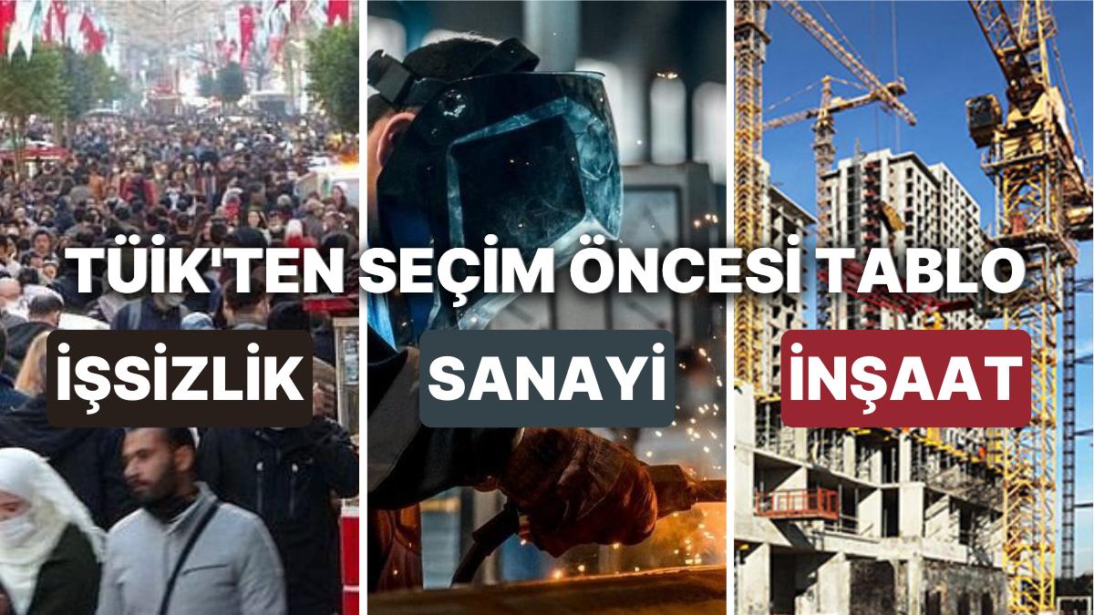 TÜİK İşsizlik ve Sanayi Üretim Datalarını Açıkladı: Seçim Öncesi Beklentileri Vermedi