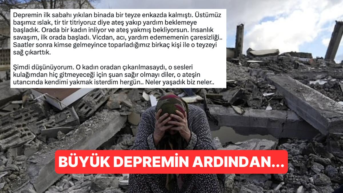 Unutmadık Unutturmayacağız: Zelzelesi Birebir Yaşayanlar İçinde Kaldıkları Çaresizliği Bu türlü Anlattı!