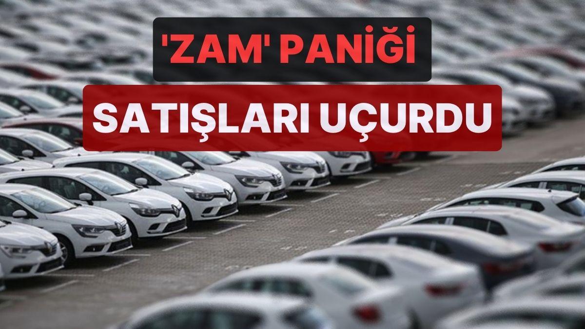 'Zam' Paniği Satışları Patlattı: Otomotiv Dalında Yeni Rekor