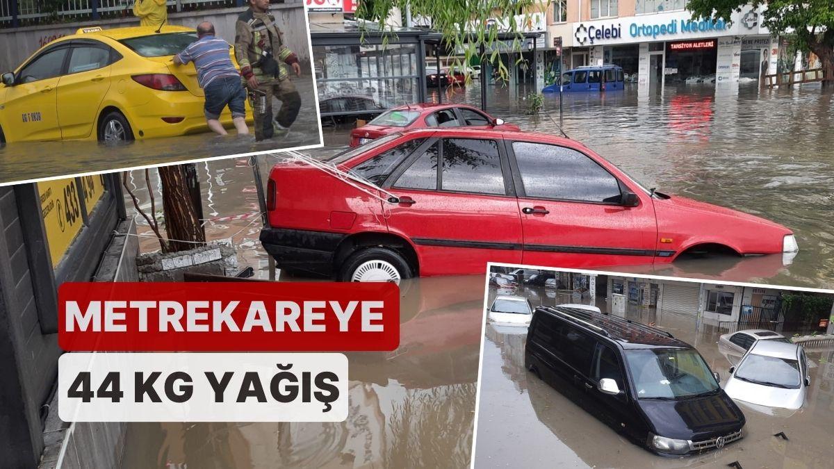 Ankara'da Şiddetli Yağış Sonrası Konut ve İş Yerlerini Su Bastı!