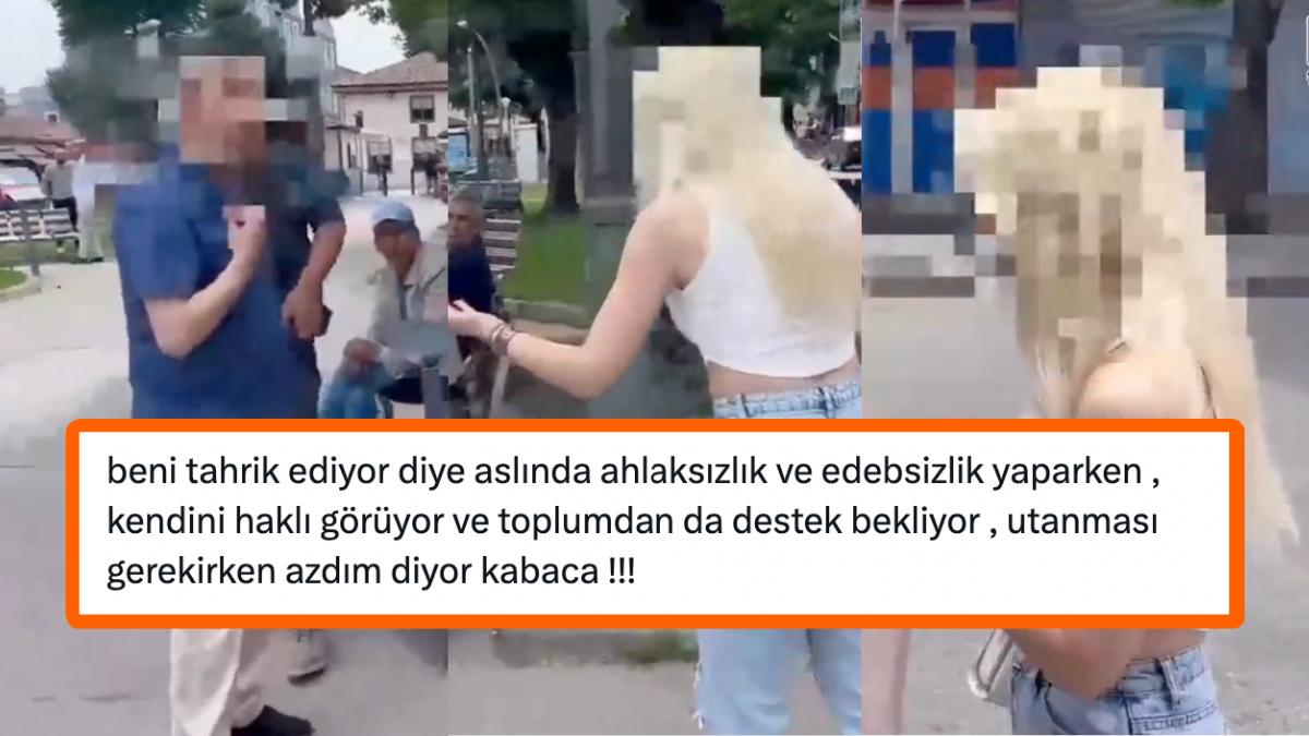 'Beni Tahrik Ediyorsun' Diyerek Genç Bayana Saldıran Yaşlı Adamın Skandal Kelamlarına Reaksiyon Yağdı!