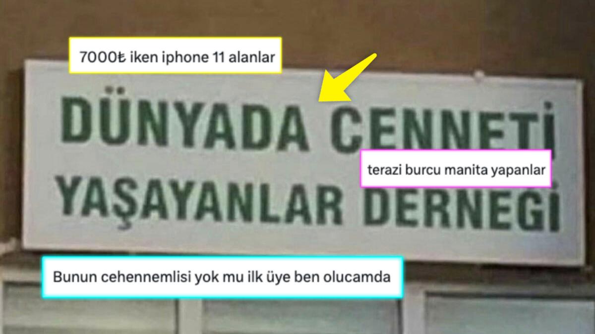 'Dünyada Cenneti Yaşayanlar Derneği'ne' Kimlerin Üye Olabileceğini Söyleyen Birbirinden Yaratıcı Cevaplar!