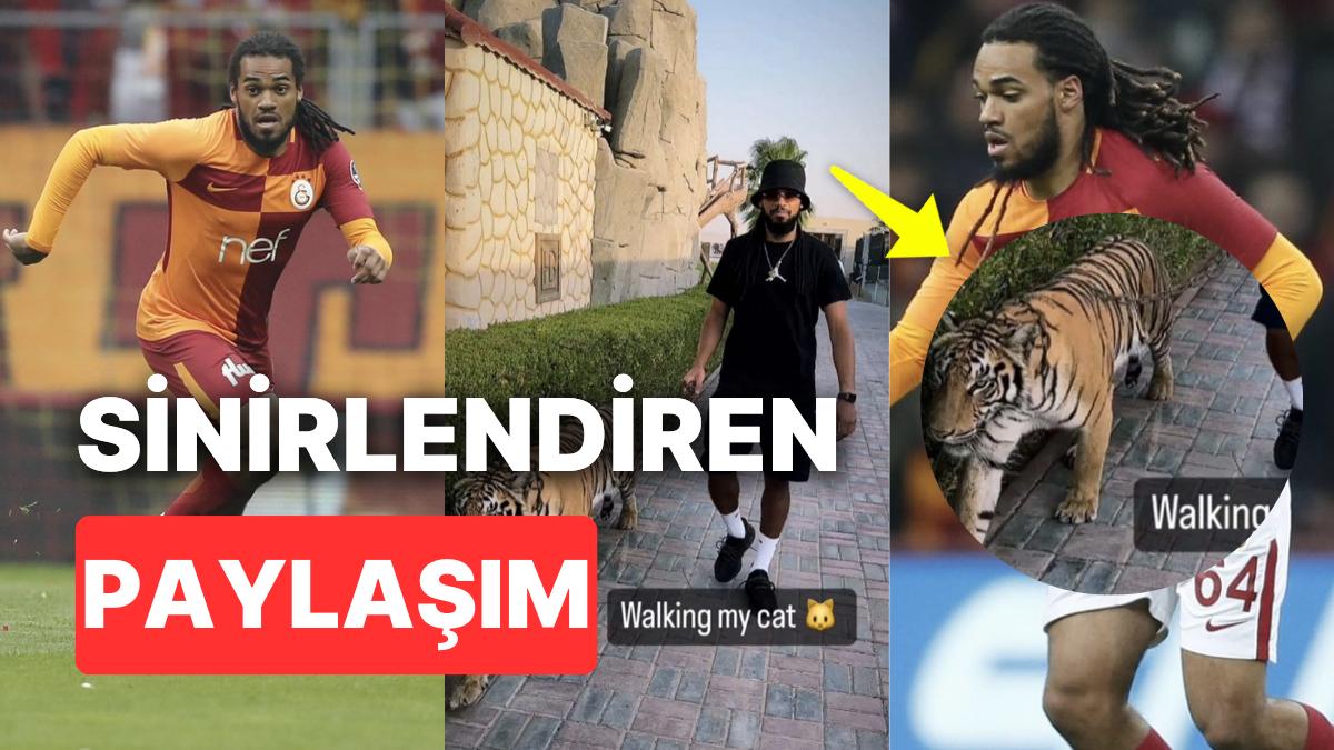 Galatasaray'ın Eski Yıldızı Jason Denayer Tasmalı Kaplan Gezdirince Hayvanseverleri Çıldırttı