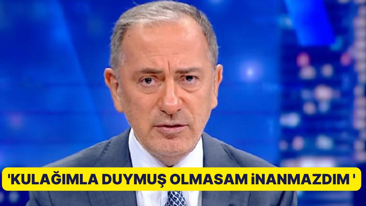 Gazeteci Fatih Altaylı'dan Sinan Oğan'a Reaksiyon: 'Kulağımla Duymuş Olmasam İnanmazdım'