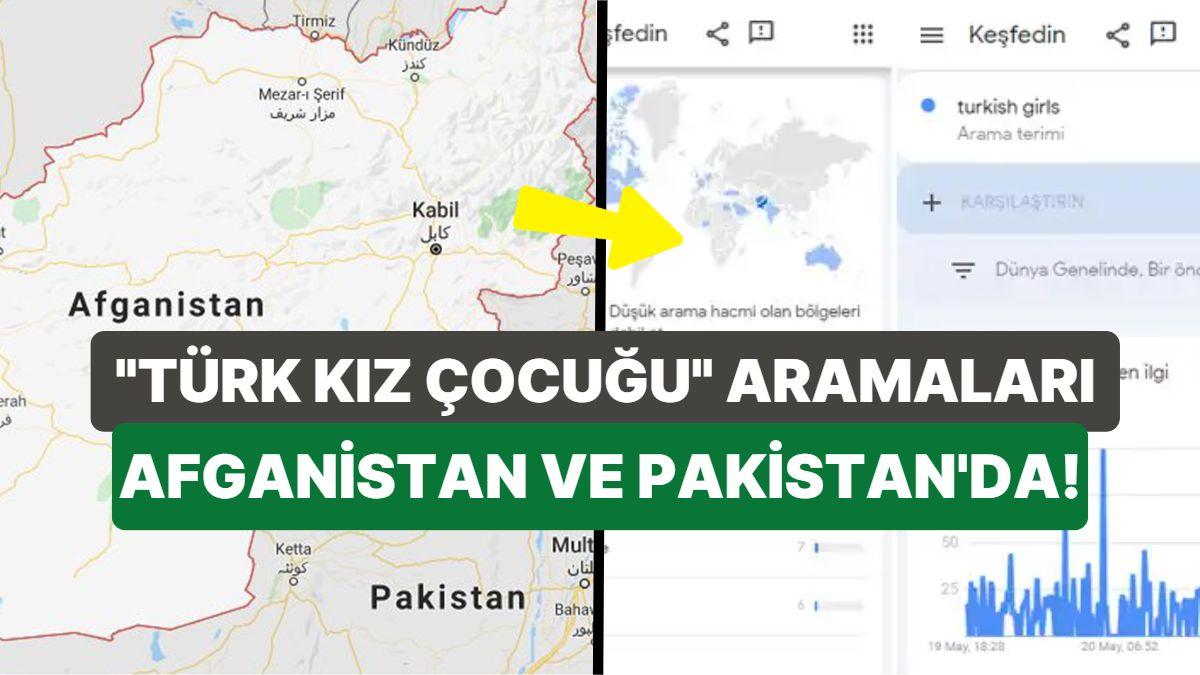 Google Aramalarında Çarpıcı Sonuçlar: "Türk Kızı" Tabiri En Çok Afganistan ve Pakistan'da Aratıldı!