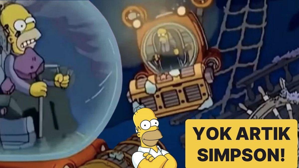 Kehanetleri ile Gündem Olan Efsane Dizi Simpsonlar Titanic’in Enkazına Giderken Kaybolan Denizaltını da Bildi!