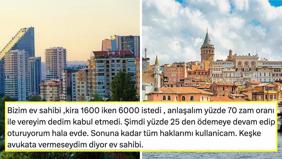 Mesken Sahipleri ve Kiracılarıyla Davalarını Paylaşarak Emlak Bölümünün Kaosa Döndüğünü Gösteren Şahıslar