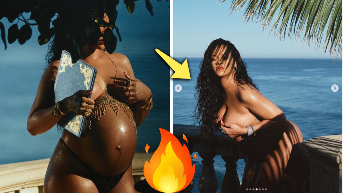 Rihanna, Karnı Burnunda Çıplak Pozlarıyla "Hey Maşallah" Dedirtti!