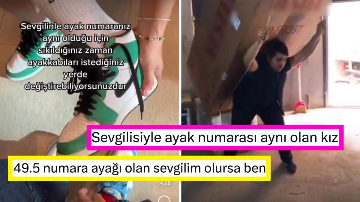 Sevgilisiyle Ayakkabı Numarası Birebir Olan Şahsa Toplumsal Medyadan Gelen Yorumlar Kahkaha Attırdı