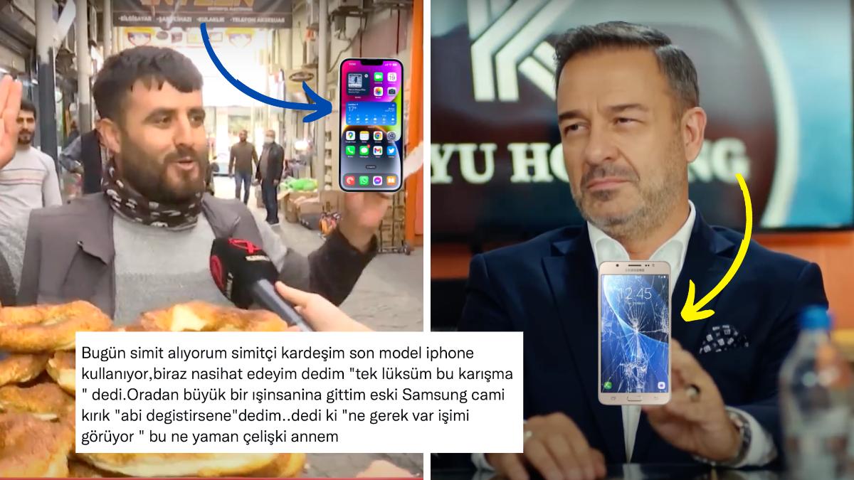 Son Model Iphone Kullanan Simitçiyle Camı Kırık Samsung Kullanan İş İnsanını Karşılaştırdı Reaksiyon Çekti!