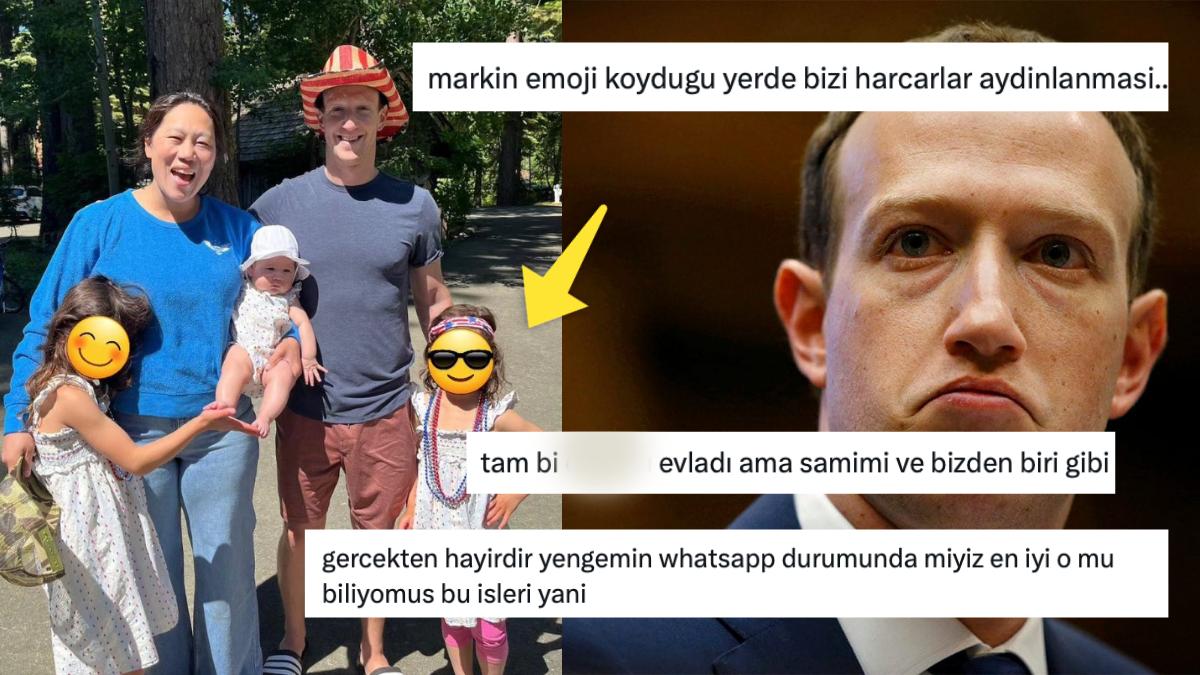 Çocuklarının Yüzünü WhatsApp'taki Yengeler Üzere Emojiyle Kapatan Mark Zuckerberg'e Gelen Efsane Reaksiyonlar