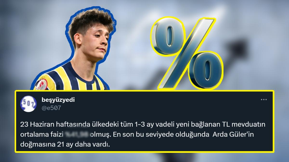 En Son Bu Kadar Yükseldiğinde Arda Güler Doğmamıştı: Mevduat Faizi 20 Yılın Zirvesinde!