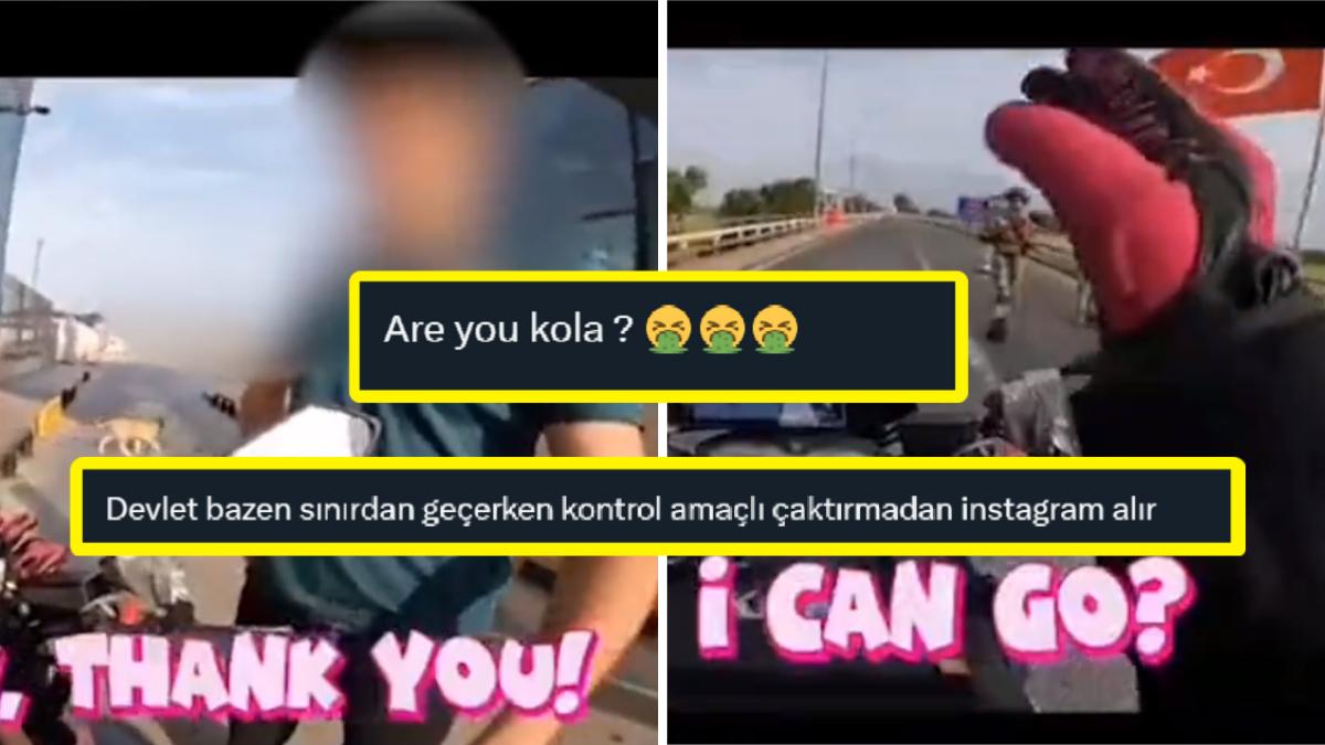 Sondan Motoruyla Geçen Bayanın Türkiye Gümrüğünde Yaşadıkları Toplumsal Medyada Reaksiyonlara Neden Oldu