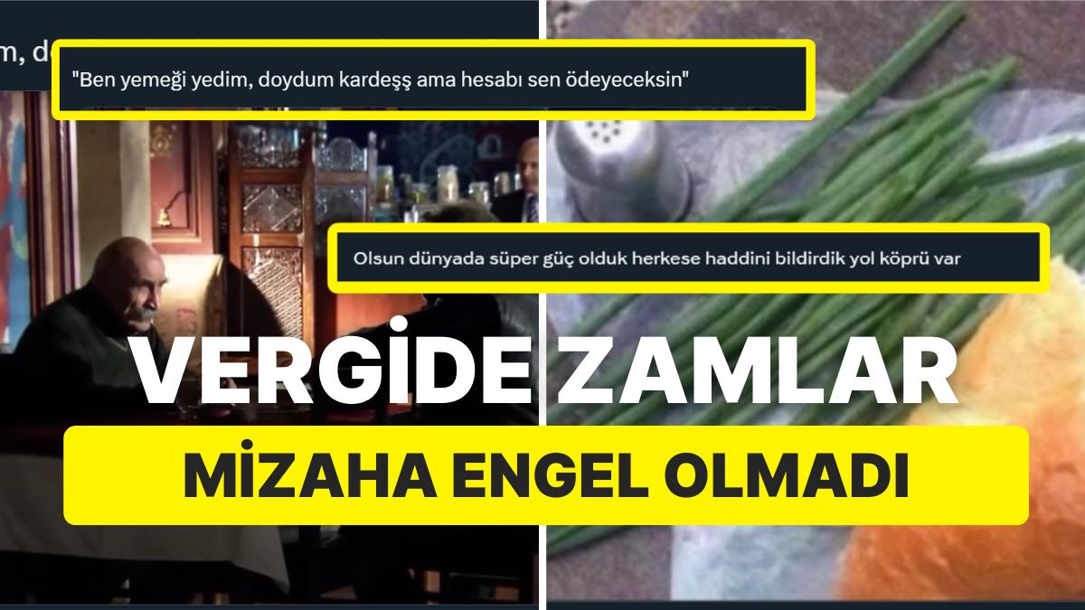 Vergi Latifeye Geldi! Vergilerdeki Artırımlara Gelen Düşündürürken Güldüren Yansılar