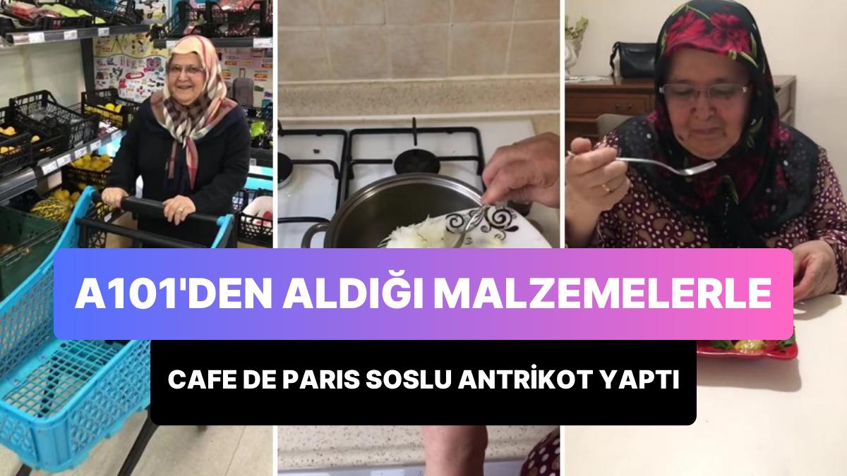 A101'den Aldığı Eserlerle Konutta, 'Cafe de Paris Soslu Antrikot' Yapan Hayriye Anane