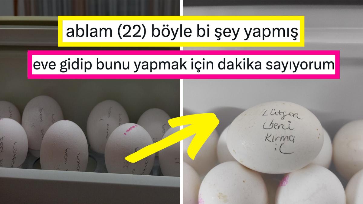 Dolaptaki Yumurtaların Üzerine Teker Teker Hüzünlü İletiler Yazan Kişi Goygoy Gereci Oldu