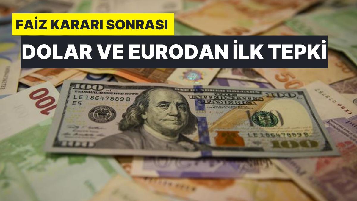 İşte Merkez Bankası'nın Kararı Sonrası Dolar ve Euroda Birinci Reaksiyon