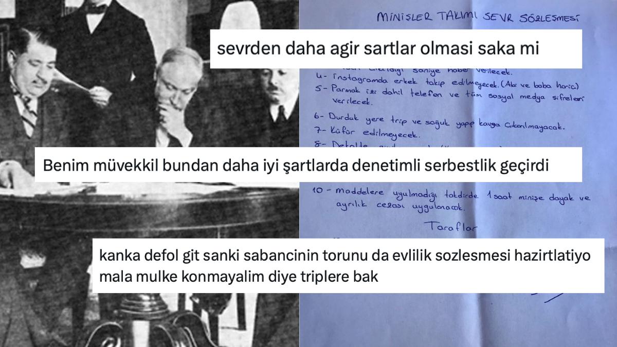 Kız Arkadaşına Sevr Kadar Ağır Unsurlu Sevgililik Mukavelesi İmzalatan Erkek Toplumsal Medyayı Ayağa Kaldırdı