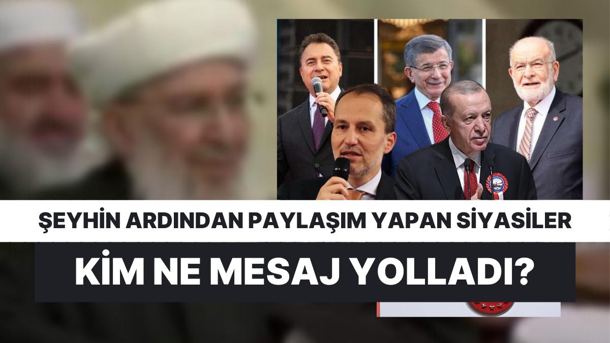 Menzil Piri Abdülbaki Elhüseyni'nin Vefatının Akabinde Hangi Siyasi Ne Paylaşım Yaptı?