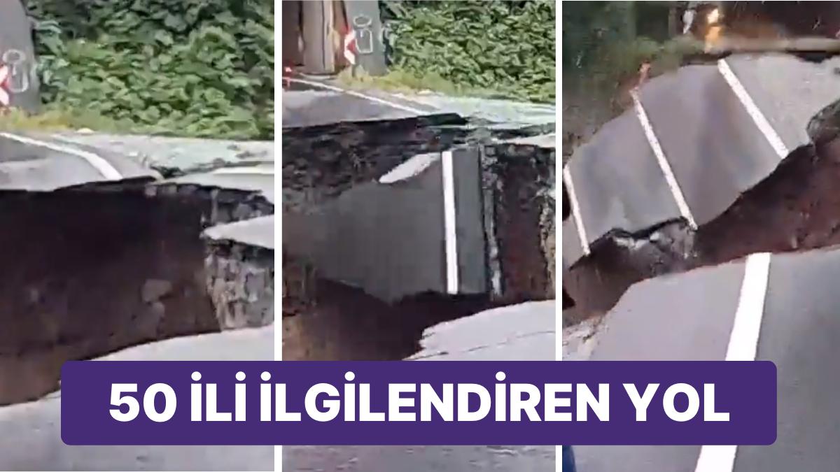 Ordu’da Yol Çöktü: Karadeniz-Akdeniz Yolu Kullanılamaz Hale Geldi