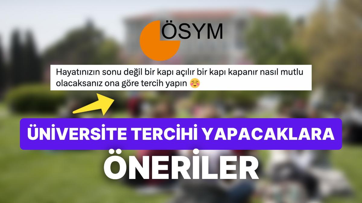 Şayet YKS'de Tercih Yapacaklara Yalnızca Bir Tavsiye Verecek Olsaydınız Bu Ne Olurdu?