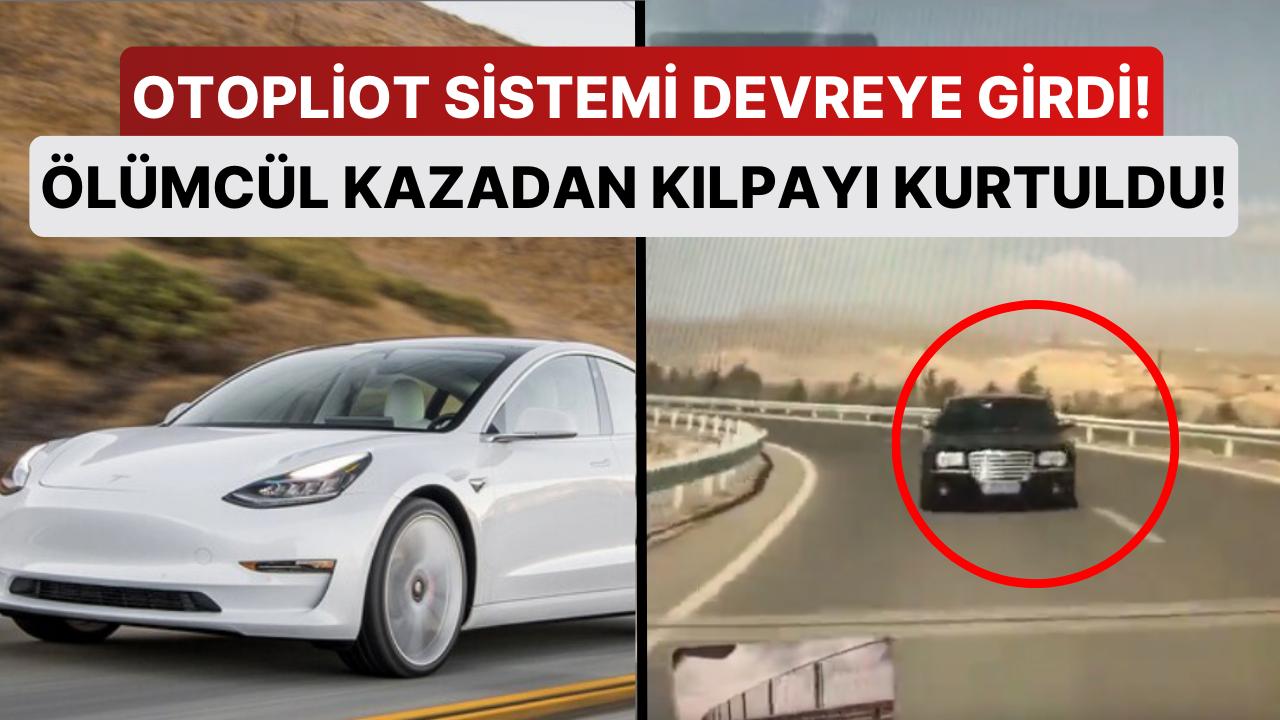 Tesla'nın Otopliot Sistemi Hayat Kurtardı: Karşıdan Gelen Araca Karşı Saliseler İçinde Reaksiyon Verdi!