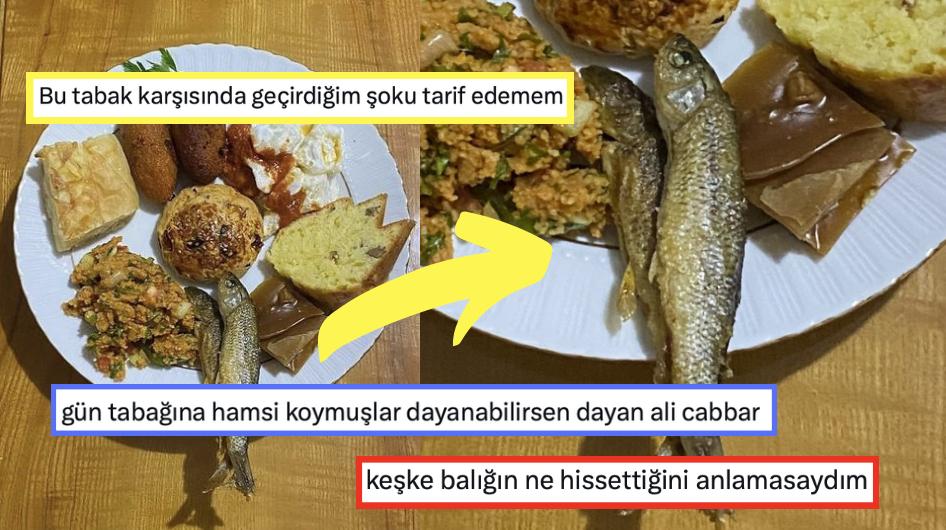 Toplumsal Medyada Gün Tabağına Hamsi Koyan Bir Kullanıcı Akıllara Ziyan Tabağıyla Herkesin Lisanına Düştü!