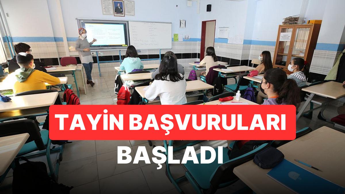 Vilayet İçi Öğretmen Atamaları: Tayin Başvurusu Nasıl Yapılır? Son Müracaat Tarihi Nedir?