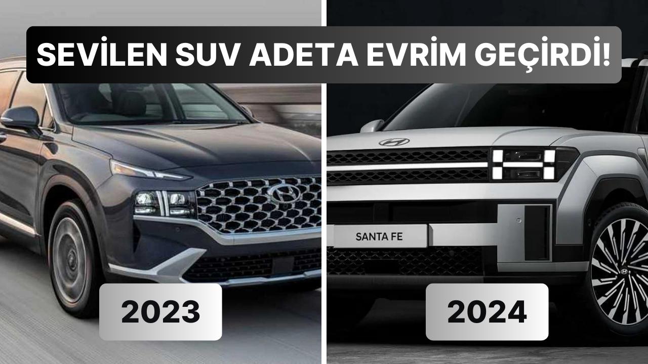 Yine Doğmuş Üzere: Dizaynını Baştan Aşağı Değiştiren Yeni 2024 Hyundai Santa Fe Gün Yüzüne Çıktı!