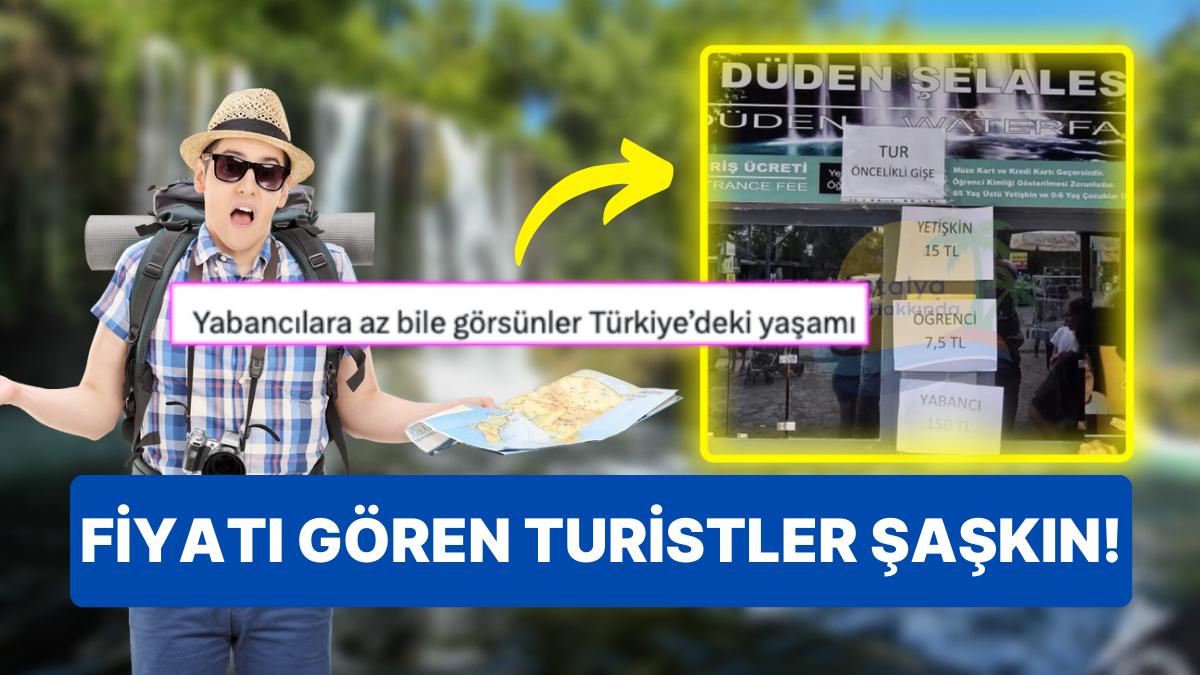 Düden Şelalesi'nde Yabancılara Uygulanan Giriş Fiyatı Toplumsal Medyayı İkiye Böldü