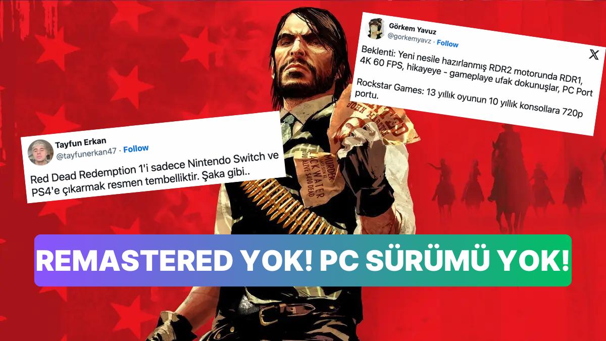 Red Dead Redemption Switch ve PlayStation 4'e Geliyor: Hayaller Öbür Bahara