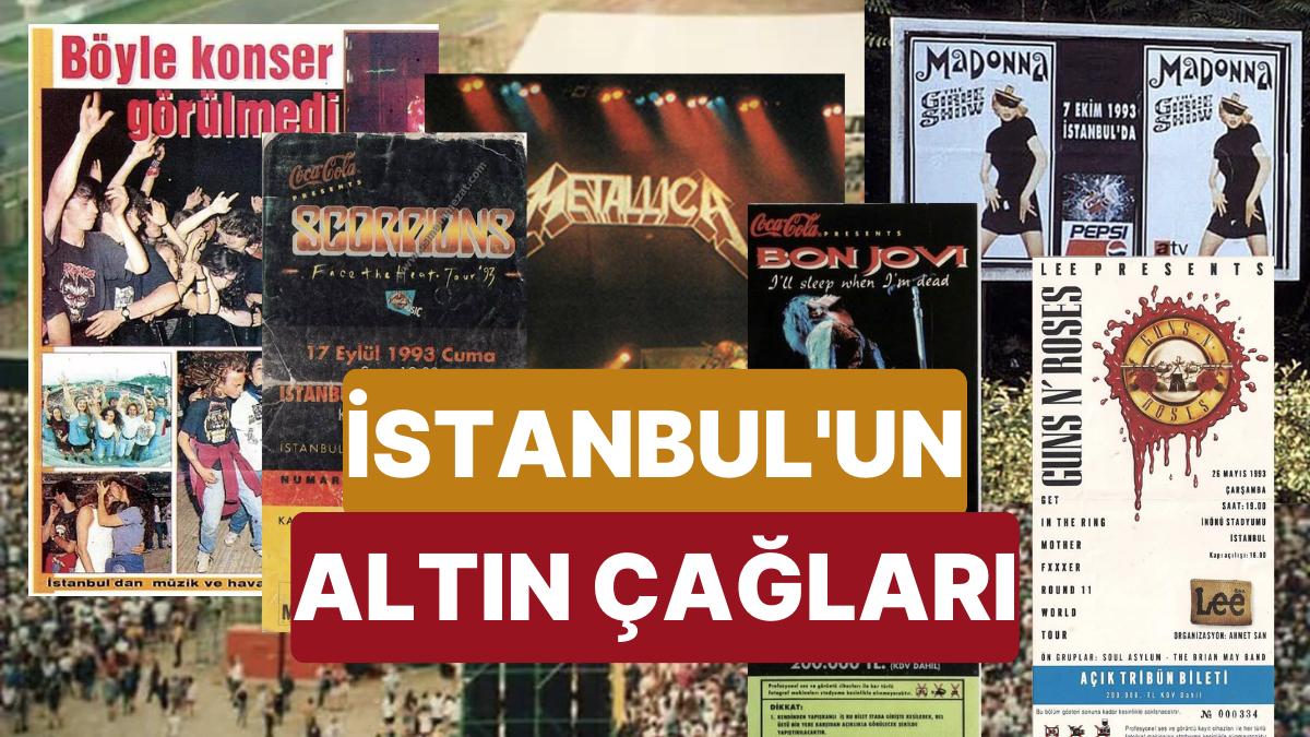 1993 Yılında İstanbul'da Konser Vermeye Gelen Dünyaca Ünlü Sanatkarlar Size Derin Bir İç Çektirecek