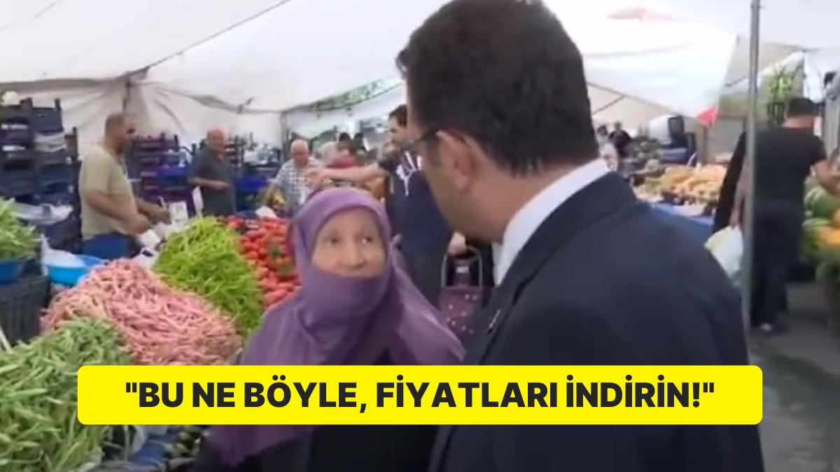 Ekrem İmamoğlu ile Vatandaş Pazarda Karşılaştı: “Bir Çürük Fasulye 50 Lira Olur mu?”