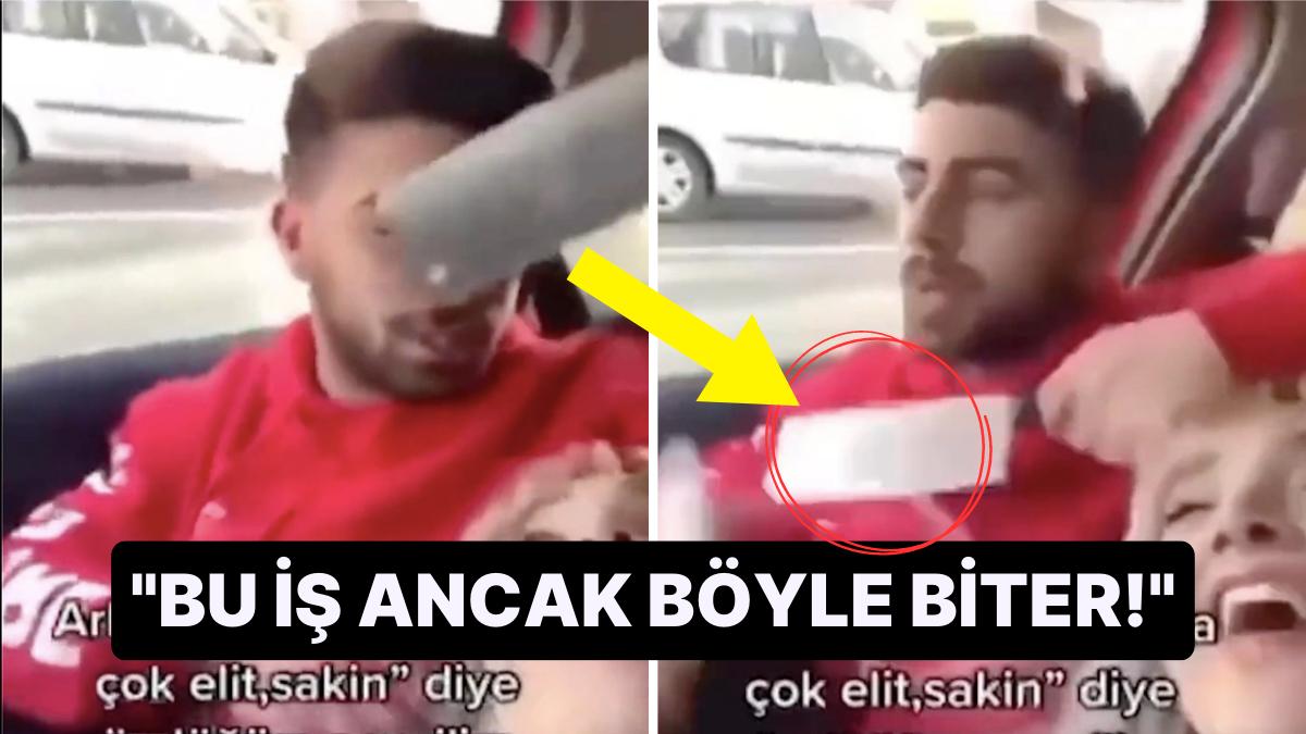 Kız Arkadaşına 'Satır' Göstererek Tehditler Savuran Erkeğin İmgeleri Büyük Reaksiyon Uyandırdı