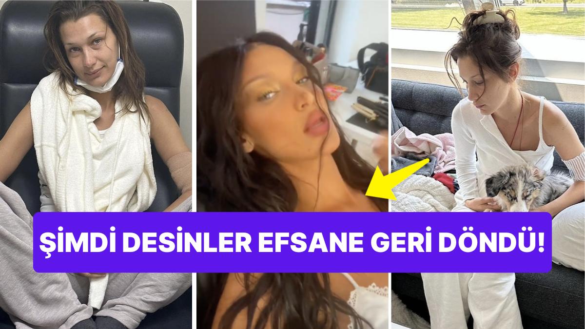 Sıhhatine Kavuşan Bella Hadid 5 Ay Ortanın Akabinde Sette: 'Biz Buralara Yeni Gelmedik!'